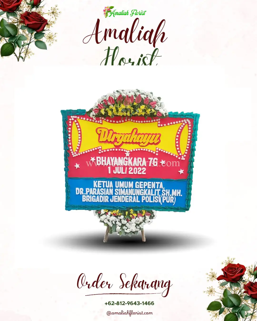 Papan Bunga HUT Ulang Tahun Rampalcelaket